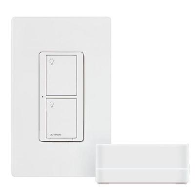 Lutron 80645 - P-BDG-PKG1WS SWITCH STARTER KIT Toggle Light Switch