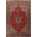 Floral Traditional Tabriz Persian Area Rug Hand-knotted Wool Carpet - 8'3" x 11'8"