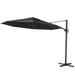 Offset Cantilever 11.5Ft Round Patio Hanging Umbrella with Cross Base by Crestlive Products