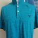 American Eagle Outfitters Shirts | American Eagle Outfitters Large Bluish Green Short Sleeve Collared Shirt Mens | Color: Green/Red | Size: L
