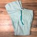 The North Face Pants & Jumpsuits | North Agave Teal And White Drawstring Pants Light | Color: Green/White | Size: 2