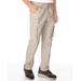 Blair Men's JohnBlairFlex Relaxed-Fit Side-Elastic Cargo Pants - Grey - 48 - Medium