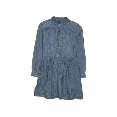 Gap Kids Dress - Shirtdress: Blue Solid Skirts & Dresses - Used - Size Medium
