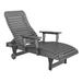 Highland Dunes Wankowski 56" Long Reclining Patio Chair Plastic in Gray | Wayfair 049FABE69D5243AF92F9EA35EF86AE36