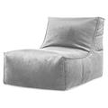 Trule Gouchee Home Rock Large Bean Bag Lounger Velvet/Stain Resistant in Gray | 25 H x 40 W x 25 D in | Wayfair 07036E221AD04F36BBAAC00E73AD5BC8