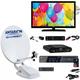 Pack Antarion Antenne Satellite Automatique 65cm + Téléviseur 22 dvd intégré - Blanc