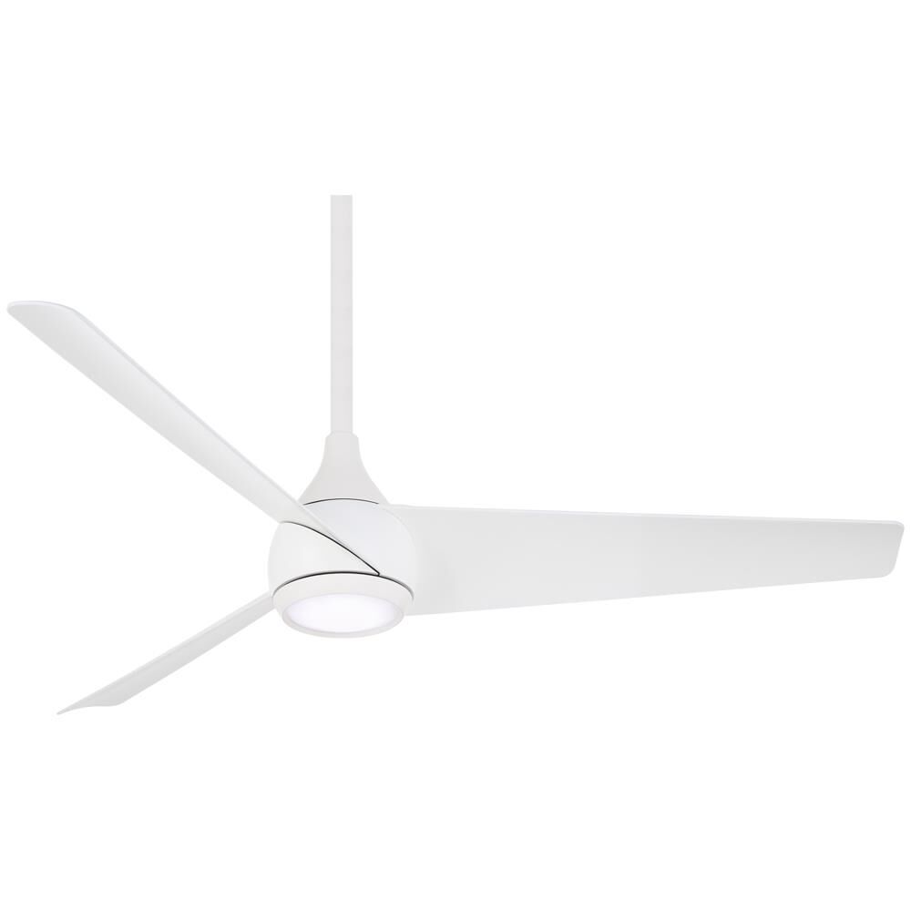Minka Aire Twist 52 Inch Ceiling Fan with Light Kit - F678L-WHF