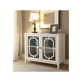 Aoolive Wooden Console Table Living Room Storage Cabinet in White