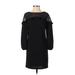 Ann Taylor LOFT Casual Dress: Black Dresses - Women's Size 2 Petite