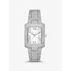 Michael Kors Oversized Emery Pavé Silver-Tone Watch Silver One Size