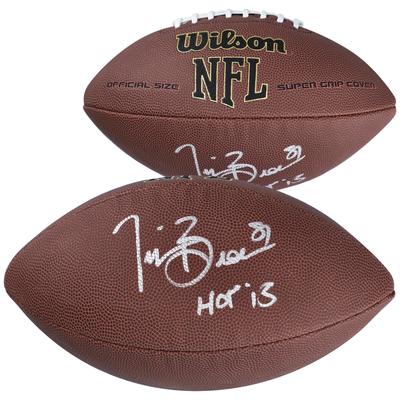 Tim Brown Oakland Raiders Autographed Duke Replica Football with "HOF 2015" Inscription