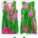 Lilly Pulitzer Dresses | Lilly Pulitzer Sleeveless Sheath Mila Mini Dress | Color: Green/Pink | Size: 4