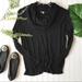 Anthropologie Tops | Anthropologie Bordeaux Cowlneck Sweater Top Black | Color: Black | Size: Xs