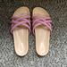 J. Crew Shoes | Jcrew Brand New Leather Padded Sandals 9.5. | Color: Pink | Size: 9.5