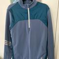 Adidas Jackets & Coats | Adidas M Running Quarter Zip Climaheat Jacket Coat Pullover | Color: Blue/White | Size: M