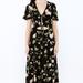 Urban Outfitters Dresses | Black Floral Maxi Dress | Color: Black | Size: L