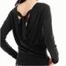 J. Crew Sweaters | Jcrew Merino Wool Cross Back Ribbon Sweater | Color: Black | Size: S