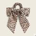 J. Crew Accessories | Free Add On Or 3/$10 J. Crew Satin Scrunchie With Bow | Color: Tan/Gray | Size: Os