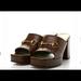 Gucci Shoes | Gucci Granada Kid Houdan Platform Slide Sandals 37 Brown Sugar | Color: Brown | Size: 6.5
