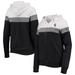 Women's New Era Heathered Black Chicago White Sox Colorblock Full-Zip Hoodie Jacket