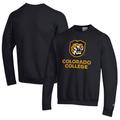 Men's Champion Black Colorado College Tigers Eco Powerblend Crewneck Sweatshirt