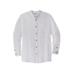 Men's Big & Tall Gauze Mandarin Collar Shirt by KingSize in White (Size 3XL)