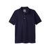 Men's Big & Tall Shrink-Less™ Pocket Piqué Polo Shirt by Liberty Blues in Navy (Size L)