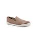 Wide Width Women's Alexandria Sneaker by SoftWalk in Taupe Nubuck (Size 10 W)