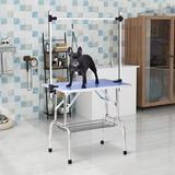 SoarFlash Pet Grooming Folding Table in White | 30 H x 24 W x 36 D in | Wayfair W20601011