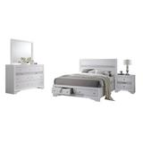 Willa Arlo™ Interiors Hardrick Delaware Standard 4 Piece Bedroom Set Wood in White | Full | Wayfair 0FABA7C320EB4FDD9A5EF8941CF74415