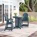 Sol 72 Outdoor™ Anette 2-Person 36" Round, Counter-Height Dining Set Plastic in Blue | 35.8 W x 35.8 D in | Wayfair