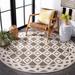 White 79 x 0.55 in Indoor Area Rug - Foundry Select Global 208 Area Rug In Beige/Dark Beig Polypropylene | 79 W x 0.55 D in | Wayfair