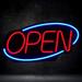 Trinx Addalin LED Open Sign Neon Light in Blue/Red | 12 H x 24 W x 1 D in | Wayfair 7BAE2D47815E4E9CBBCED92E3149C622