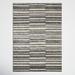 Gray 18 x 18 x 0.5 in Area Rug - Joss & Main Gertie Striped Natural/Slate Area Rug Polyester | 18 H x 18 W x 0.5 D in | Wayfair