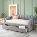 Red Barrel Studio® St Judes Twin Daybed Upholstered in Gray | 36.6 H x 40.6 W x 79.1 D in | Wayfair 8A2A1495E4A047F59BA6154E8E2E4FCC