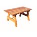 Loon Peak® Diggory Fir Solid Wood Outdoor Picnic Table Wood in Brown | 30.5 H x 60 W x 33 D in | Wayfair C10BFD2D835D43C7B1E3ED13EDB25C0C