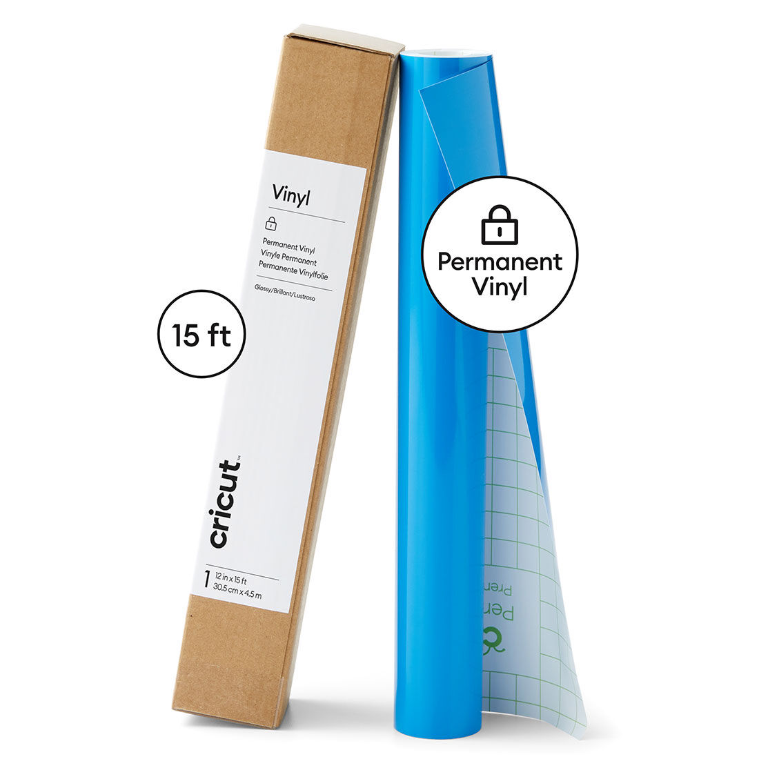 Cricut Vinyl | Permanent | 15 ft | Medium Blue