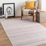 Salogon 2'6" x 8' Modern Pillow plush Cream/Dark Brown/Light Slate/Off White Runner - Hauteloom