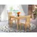 East West Furniture Dining Room Table Set Includes a Square Kitchen Table and Dining Chairs (Pieces and Chair Seat Type Options)