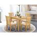 East West Furniture Dining Room Table Set Includes a Square Kitchen Table and Dining Chairs (Pieces and Chair Seat Type Options)