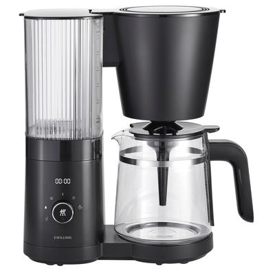 ZWILLING Enfinigy Glass Drip Coffee Maker 12 Cup, Awarded the SCA Golden Cup Standard, Black - 3-qt