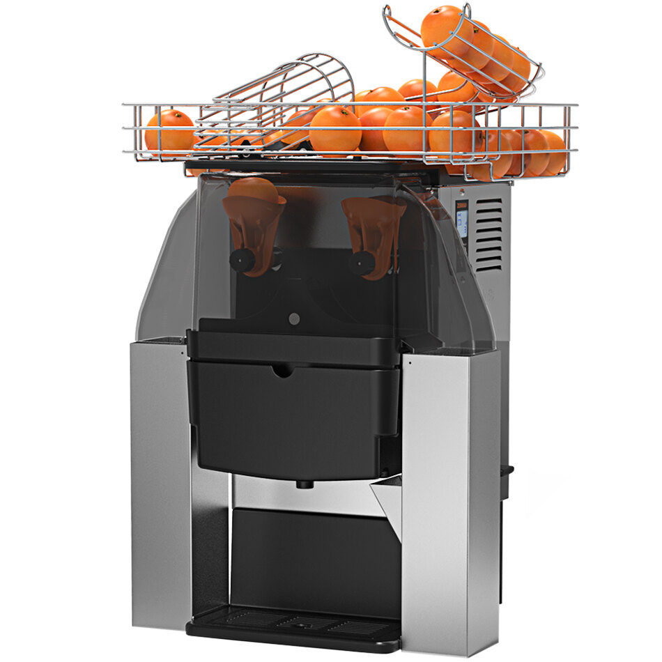 Zummo ZM06-N Z06 Nature Countertop Commercial Juicer with Chutes - 10 Fruits / Minute - 110V