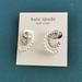 Kate Spade Jewelry | Kate Spade Pearl Caviar Double Silver Huggie Earrings New $68 | Color: Silver | Size: Os