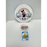 Disney Other | (3) Vintage 60 Anniversaries Disney Buttons | Color: Silver/White | Size: Os