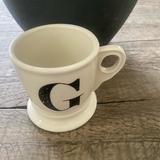 Anthropologie Dining | Anthropologie Letter G Monogram Mug | Color: Cream/White | Size: Os