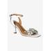 Wide Width Women's Raelyn Sandal by J. Renee in Clear White (Size 8 W)