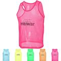 meiwar Football Bibs - Sports Bibs | Mesh Bib for Training, Sport, Rugby, Basketball | Pack of 10 | for Adults and Kids |Pink L