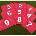 eclipse branding Numbered Golf Pin Tee Flags 1-9 yellow white blue or red with Tubelock for the pole (1-9 Yellow Flags Tube)