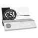 Silver Loyola Greyhounds Logo Business Card Holder