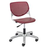 KFI Studios Kool Task Chair Upholstered, Steel in Red/Gray/Black | 35 H x 19.3 W x 22 D in | Wayfair TK2300-P07